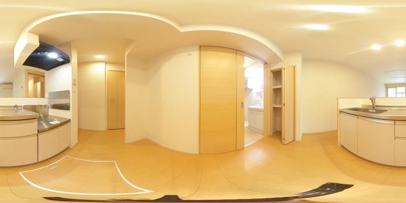 パノラマ画像キッチン