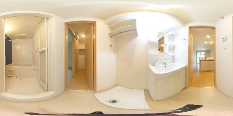 パノラマ画像洗面所