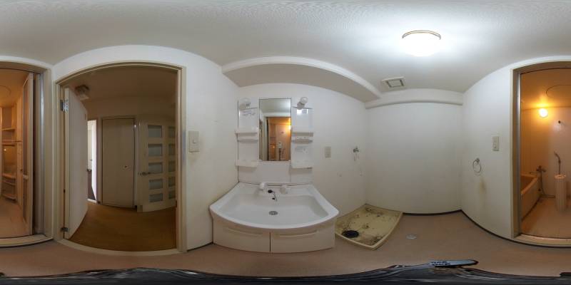 パノラマ画像洗面所