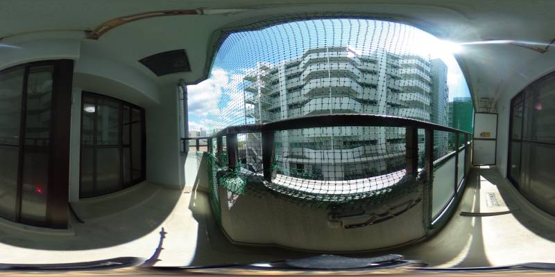 パノラマ画像バルコニー