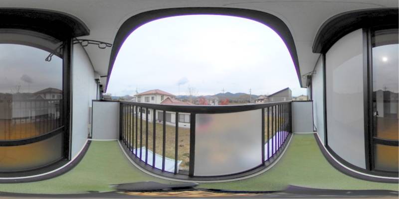 パノラマ画像バルコニー