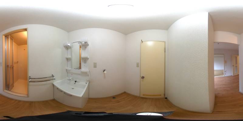 パノラマ画像洗面所