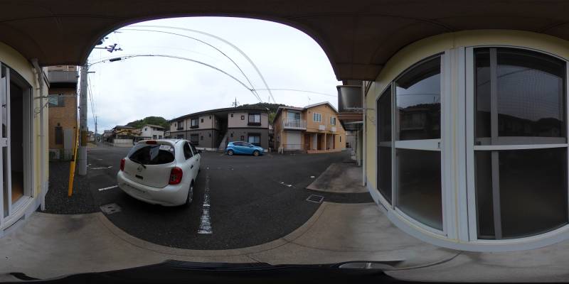 パノラマ画像バルコニー