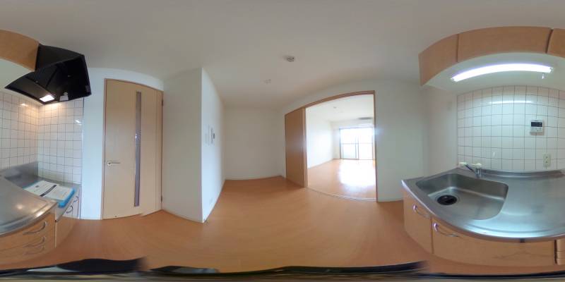 パノラマ画像キッチン