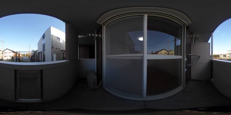 パノラマ画像バルコニー