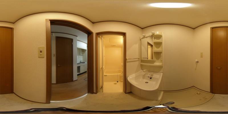 パノラマ画像洗面所