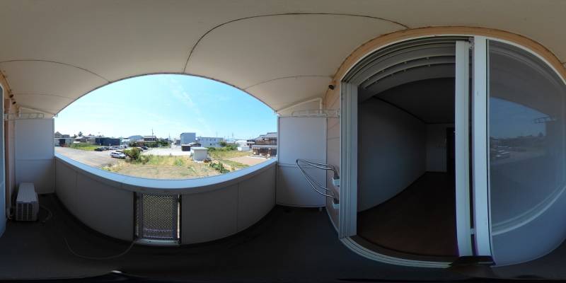 パノラマ画像バルコニー