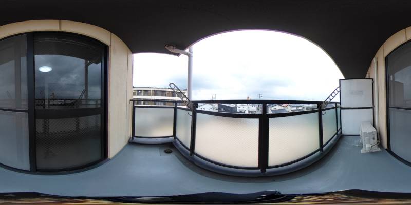 パノラマ画像バルコニー