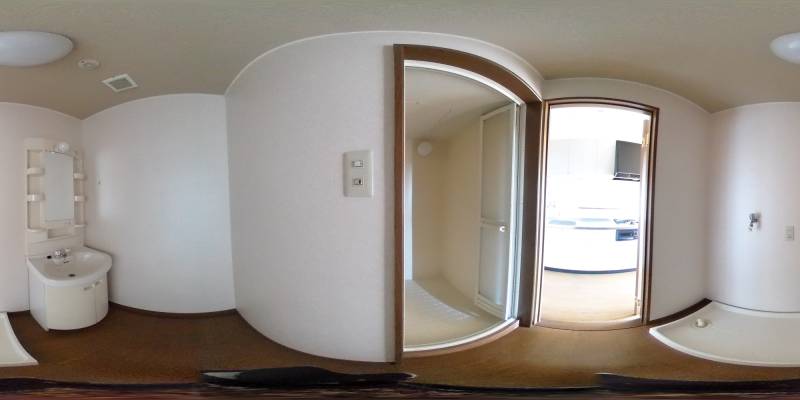 パノラマ画像洗面所