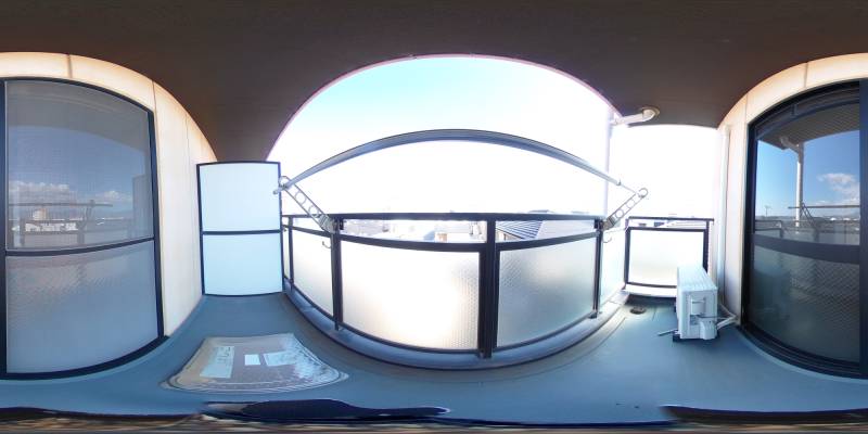 パノラマ画像バルコニー