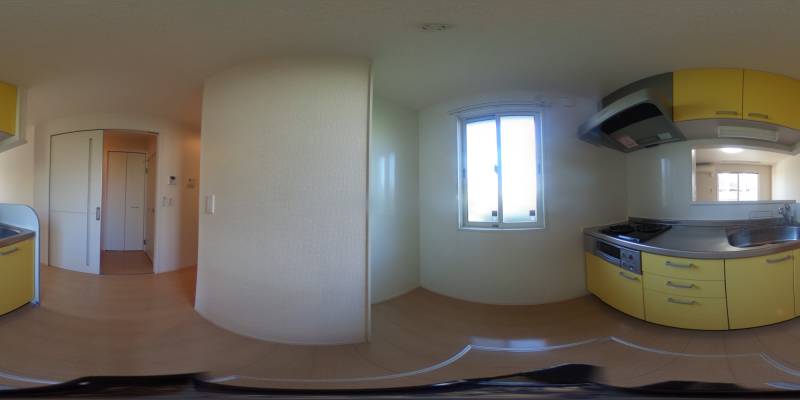 パノラマ画像キッチン