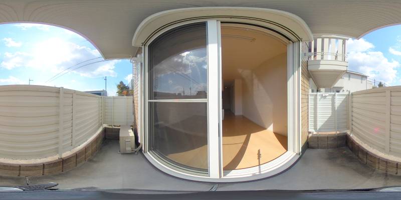 パノラマ画像バルコニー