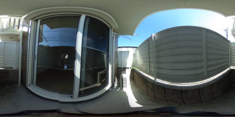 パノラマ画像バルコニー