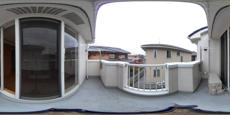 パノラマ画像バルコニー