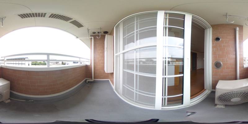 パノラマ画像バルコニー