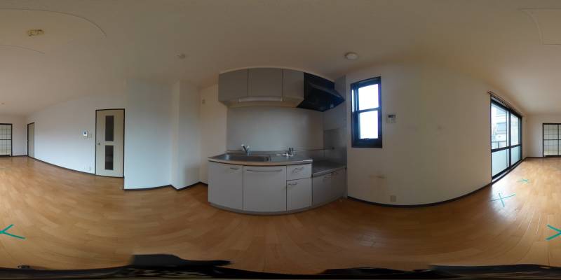 パノラマ画像キッチン