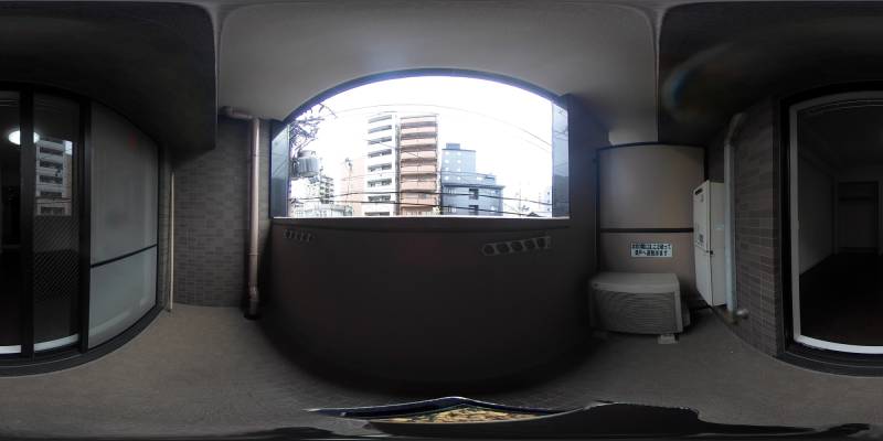 パノラマ画像バルコニー