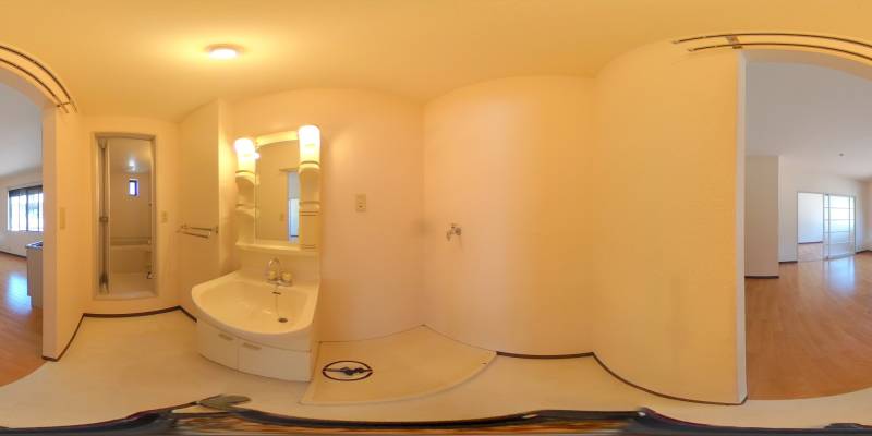 パノラマ画像洗面所