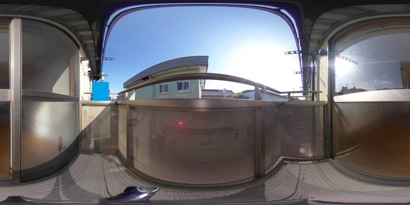 パノラマ画像バルコニー