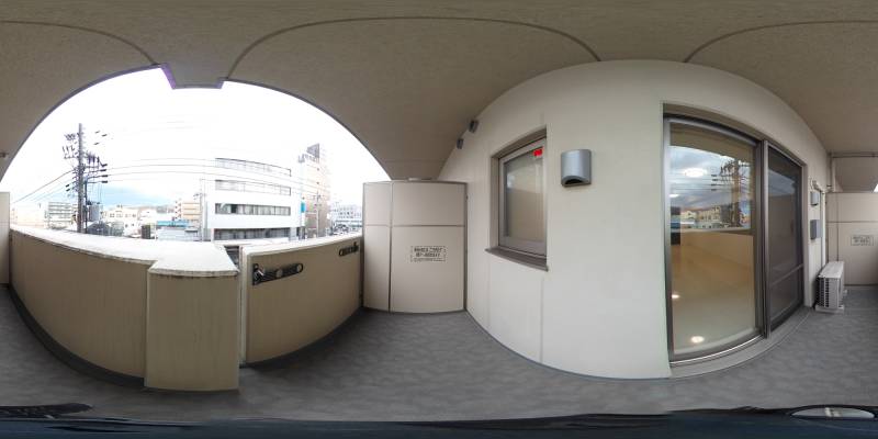 パノラマ画像バルコニー