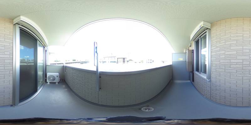 パノラマ画像バルコニー