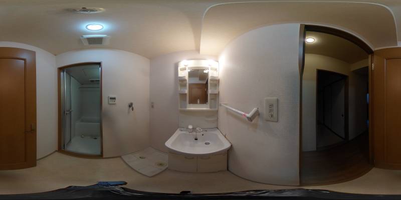 パノラマ画像洗面所