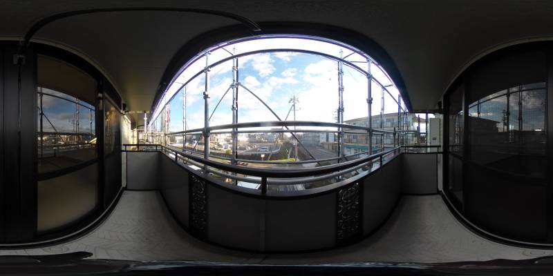 パノラマ画像バルコニー