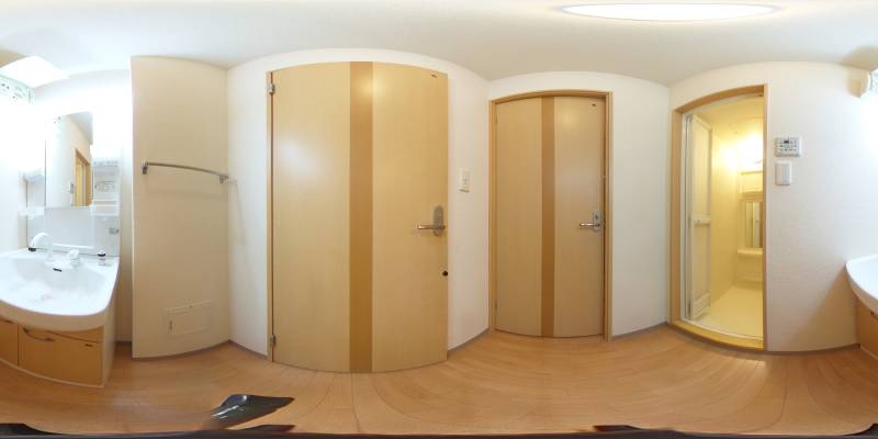 パノラマ画像洗面所