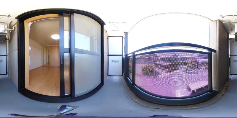 パノラマ画像バルコニー