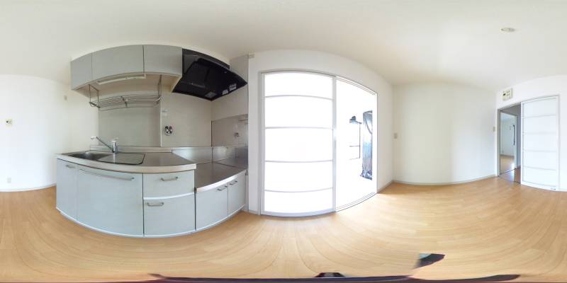 パノラマ画像キッチン