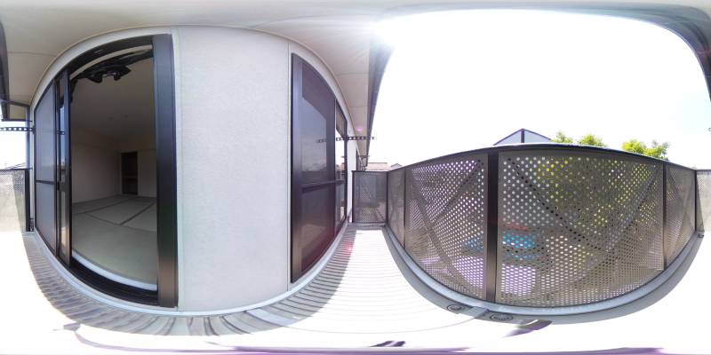 パノラマ画像バルコニー