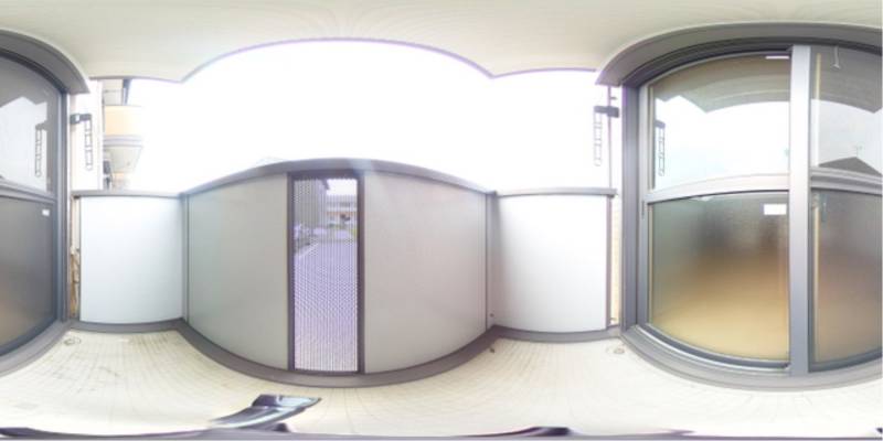 パノラマ画像バルコニー