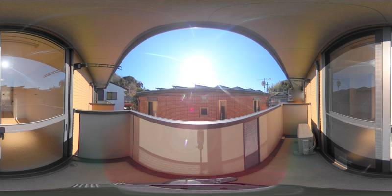 パノラマ画像バルコニー