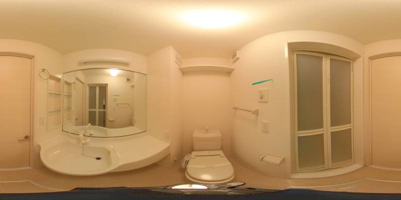 パノラマ画像洗面所