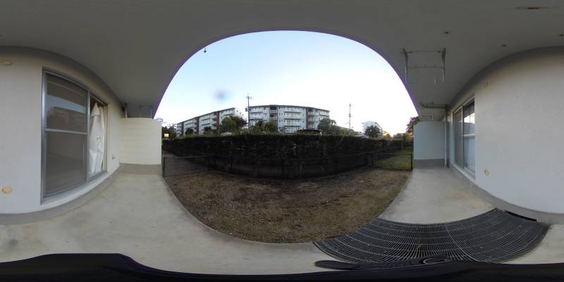 パノラマ画像庭