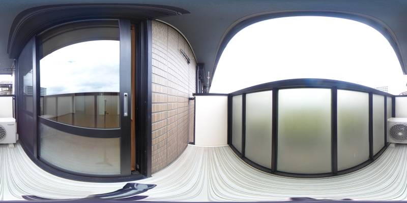 パノラマ画像バルコニー