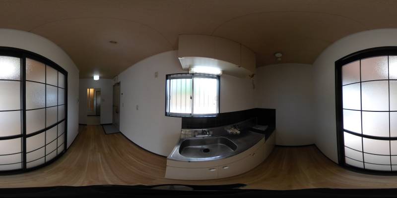 パノラマ画像キッチン