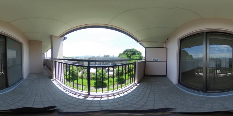 パノラマ画像バルコニー