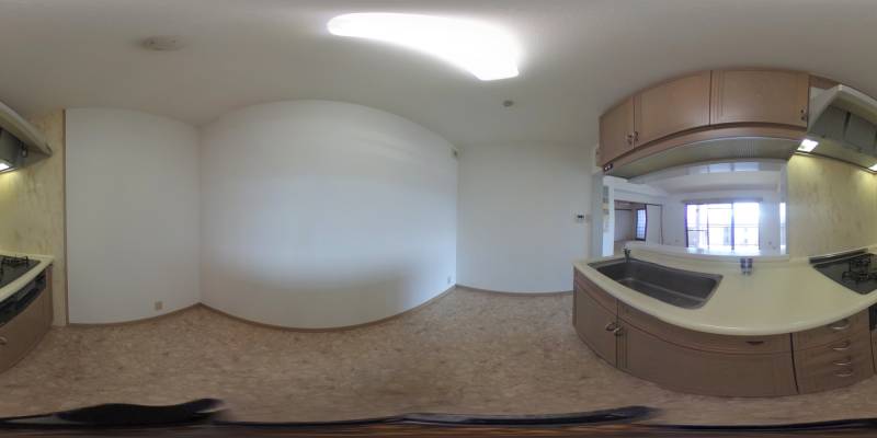 パノラマ画像キッチン