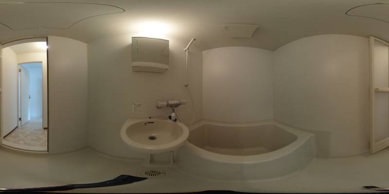パノラマ画像バスルーム