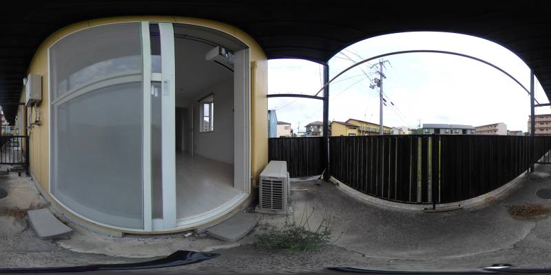 パノラマ画像バルコニー