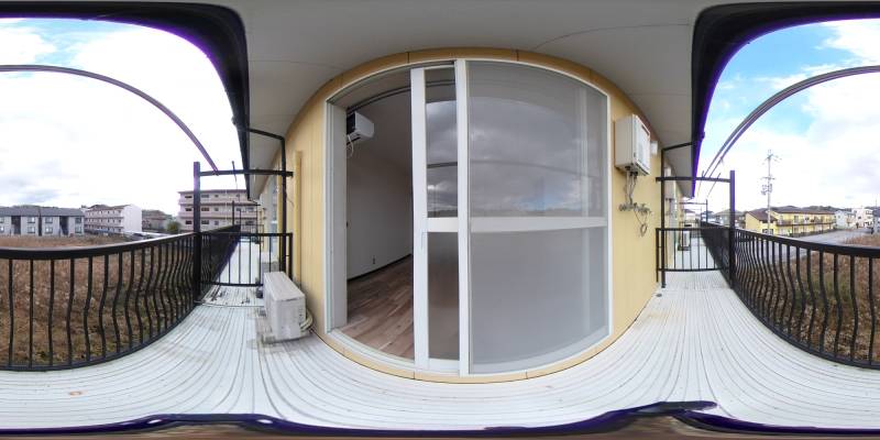 パノラマ画像バルコニー