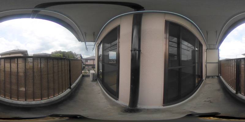 パノラマ画像バルコニー