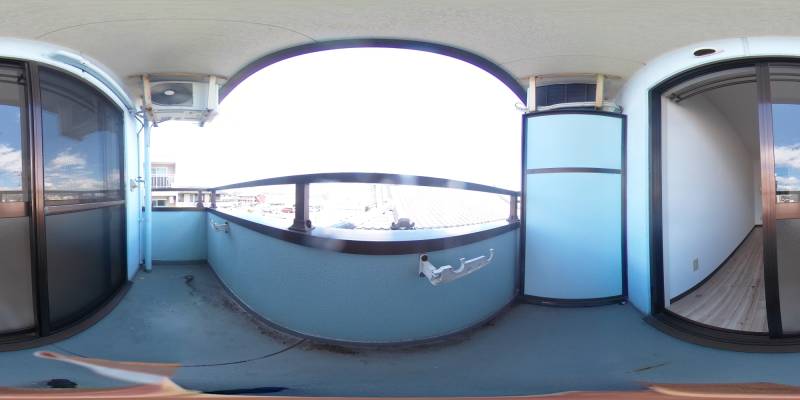 パノラマ画像バルコニー