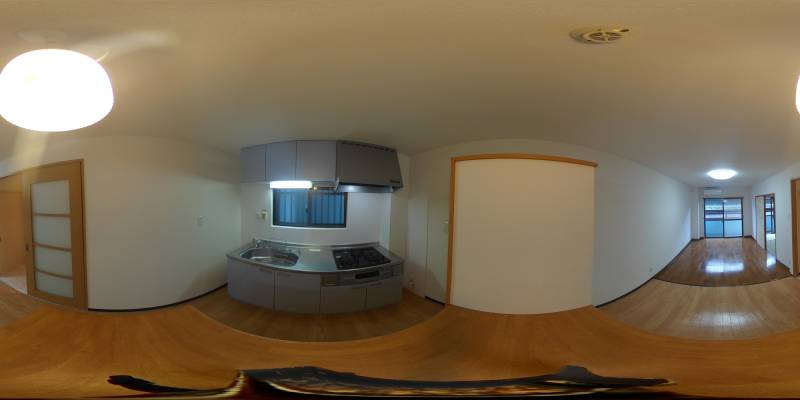 パノラマ画像キッチン