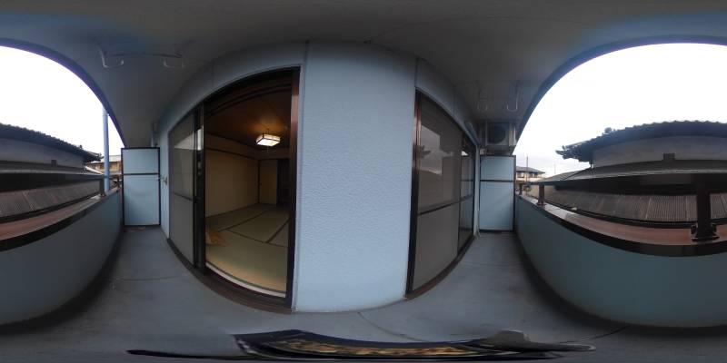 パノラマ画像バルコニー