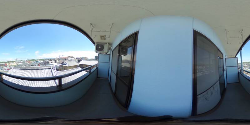 パノラマ画像バルコニー