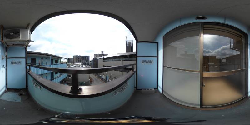 パノラマ画像バルコニー