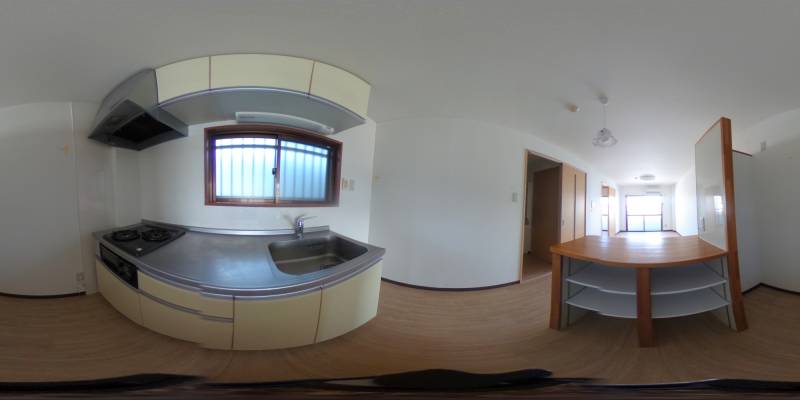 パノラマ画像キッチン