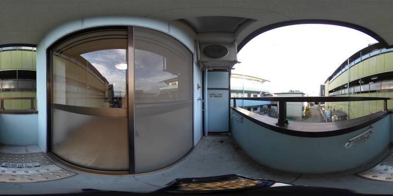 パノラマ画像バルコニー